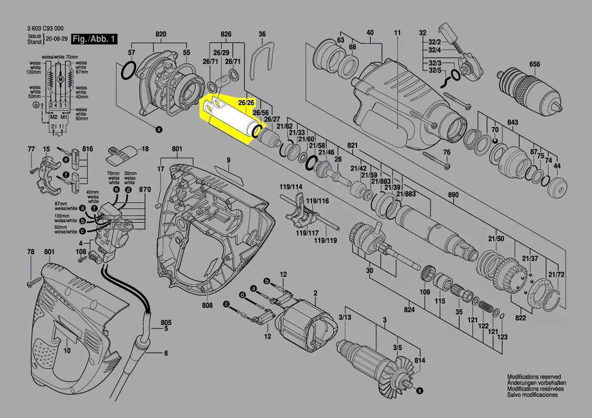 Piston de marteau réf. 1 618 700 089 BOSCH